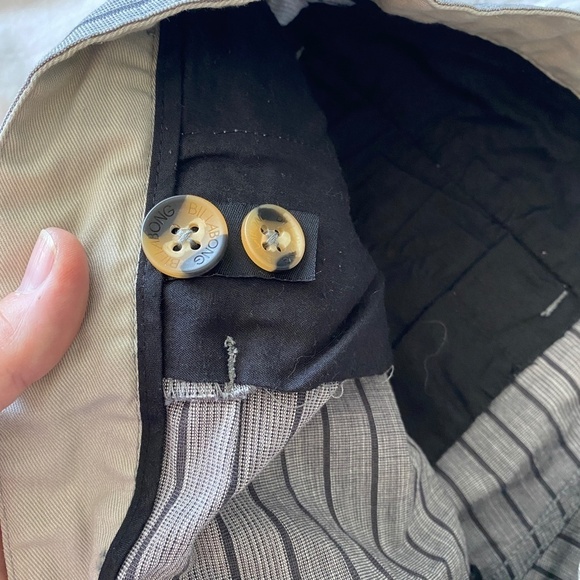 Billabong Men's Gray Striped Chino Casual‎ Walking Beach Shorts Cotton Size 36 - Picture 9 of 16